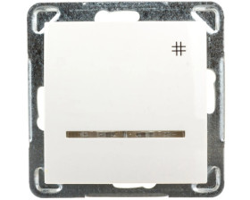 IMPRESJA Łącznik krzyżowy z podświetleniem ecru ŁP-4YS/m/27