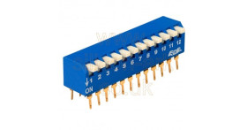 DIP switch, Piano key - 12-pole (EPG112A) - ECE