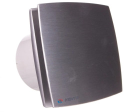 Wentylator łazienkowy fi 125 230V 16W 167m3/h 34dB z timerem szczotkowane aluminium 125LDATMET