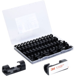 TruComponents 41229 Cable mount Self-adhesive &#xD8;5-9mm Blk 50pcs