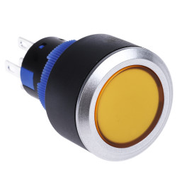 Nasadka przełącznika Chwilowy SPDT średnica wycięcia 22.2mm, montaż panelowy RS PRO