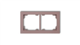 Deco Ramka Podwójna Deco Pastel Matt Lawendowy 42Dr-2