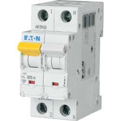 Wyłącznik nadprądowy MCB, Typ D, 1-biegunowy, 25A, 230V, Eaton, PXL