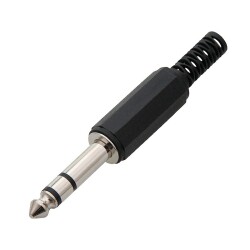 Wtyk Jack 6,3 stereo plastik