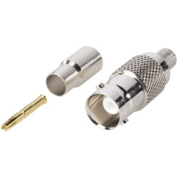 TruComponents 160820 BNC connector Socket, straight 50 &#x3A9;