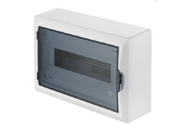 Rozdzielnica modułowa 1x12 n/t ECONOMIC BOX RN 1/12 drzwi transparentne (N+PE) IP40 2503-01
