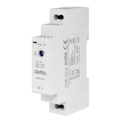 Zasilacz impulsowy na szynę TH-35 ZTM- 15/12 15W 12V
