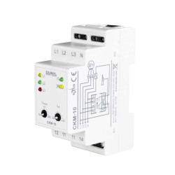 Cyfrowy czujnik kolejności i zaniku FAZ 16A 2-MOD z nastawą czasu i progu zadziałania CKM-10 EXTA