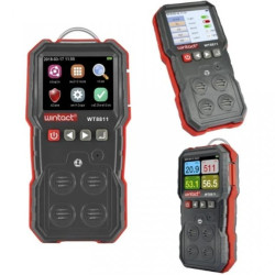 Wielofunkcyjny miernik zawartości gazów O2, H2S, Co, LEL w walizce WT8811 WINTACT