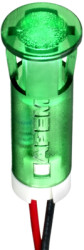 Signal light, 24 V (DC), green, 0.06 cd, Mounting Ø 10 mm, LED number: 1, QS103XXG24