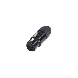 Rean RA3FT-B XLR Adapter Mini XLR Plug to Socket 3-Pin 1pc