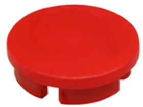 Front cap, Ø 15 mm, red, for rotary knobs, 4309.0021
