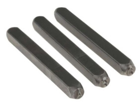 Zestaw rysików do grawerowania, H 4mm, 27-szt., (i, litery: A → Z), RS PRO