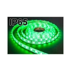 Taśma LED SMD5050 zielony IP(1m) IP65 (300LED/5m) w silikonie 12V