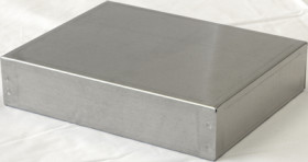 Aluminum enclosure, (L x W x H) 229 x 178 x 51 mm, natural, 1444-972