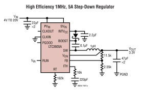 20V, 5A Synchronous Step-Down Regulator