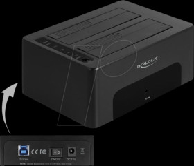 64187 Docking, copy &amp; erase station 2.5"/3.5" HDD/SSD, USB 3.0