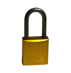 Kłódka LOTO z aluminiową szeklą 40 mm, żółta (6 szt.), 814075