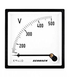 Woltomierz 96x96 500V AC