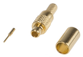 Złącze koncentryczne Montaż na kablu Męski 50Ω typ złącza Złącze MMCX 0 to 6GHz Połączenie zagniatane typ kabla