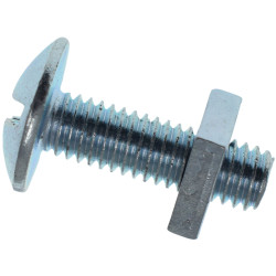 METALMATE MEMRBN0620 Roofing Bolt &amp; Nut ZP M6 x 20mm (Box 50)