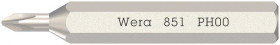 Bity 851/0 Micro do śrub Phillips-Recess, PH 00 x 30 mm, WERA 05058120001