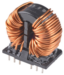 Dławik skompensowany 1,5 mH 38A Otwór przezierny -30 → +50% Przewlekany 2.3mΩ Rdc Nanokryształ