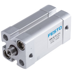 Siłownik pneumatyczny skok: 25mm Festo Ø 16mm dwustronnego działania Action 64.7mm ADN-16-25-I-P-A M5