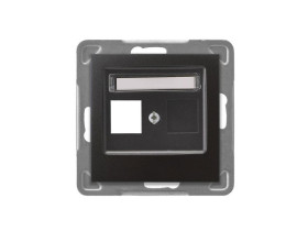 IMPRESJA Obudowa gniazda pojedyncze typu Keystone prosta antracytowa GPK-1Y/p/50 OSPEL