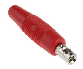 Adapter z wtykiem bananowym Męski Śruba typ Wtyk bananowy Czerwony 16A Hirschmann Test & Measurement rozmiar 4 mm