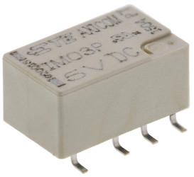 Przekaźnik sygnału, 5V dc, 2 A, DPDT, 2-polowy, montaż SMD, TE Connectivity IM