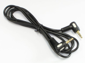 Kabel JACK 3.5 - JACK 3.5 ŁEZKA kątowy 1m