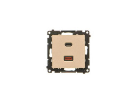 SIMON 55 Ładowarka USB C+A 30W 230V szampański mat TEC2CAQ.01/144 KONTAKT SIMON