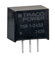Regulator przełączający, 3.3W, Uwe 4.75 → 36V dc, Uwy 3.3V dc, Iwy 1A, TRACOPOWER, TSR 1