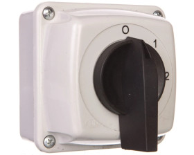 Łącznik krzywkowy 0-1-2-3 3P 25A IP44 z płytką Łuk E25-63 952562