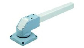 Poziomy kątownik obrotowy, kwadrat 50mm RAL 7040, dla obudowy S3CM HMI NSYCMUMC50