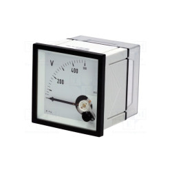 Voltomierz 500V AC analogowy panelowy True RMS / EQN72-500V