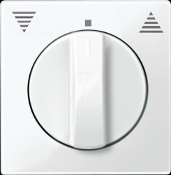 567119 Central plate for switch for shutters, pw, System M