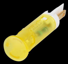 QS81XXY12 Indicator LED, 12 V DC, 8 mm, FASTON, yellow