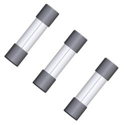 3x Bezpiecznik szklany rurkowy 5x20mm F5A 5A szybki WTA-F