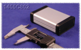 Aluminum enclosure, (L x W x H) 80 x 54 x 23 mm, natural, IP54, 1455C802