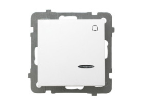 AS Wyłącznik zwierny przycisk "dzwonek" biały ŁP-6GS/m/00 OSPEL