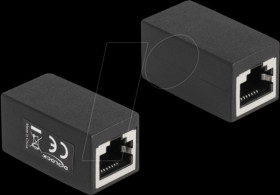 88003 RJ45 coupler, Cat.6, UTP, black