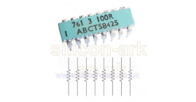 100 Ohm 761-3-R100 isolated resistor network - CTS
