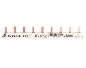 Szyna prądowa typu PIN 3P 10mm2 63A 9 pinów IZS10/3F/9 45.219
