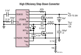 Fast, Wide Operating Range No R Step-Down DC/DC Controller