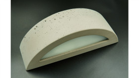 Kinkiet Łuk Z Betonu Architektonicznego, E27, 60W, Ip20 B24