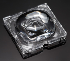 Soczewka LED Street Lighting 25 x 25 x 6.95mm, kąt widzenia 145 → 156°, do użytku z Cree MK-R, Cree XM-L, Cree