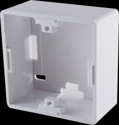 BS08-50406 Keystone surface mount box, white