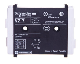 Styk pomocniczy 1Z 1R montaż boczny z wyprzedzeniem/opóźnieniem załączenia VZ7